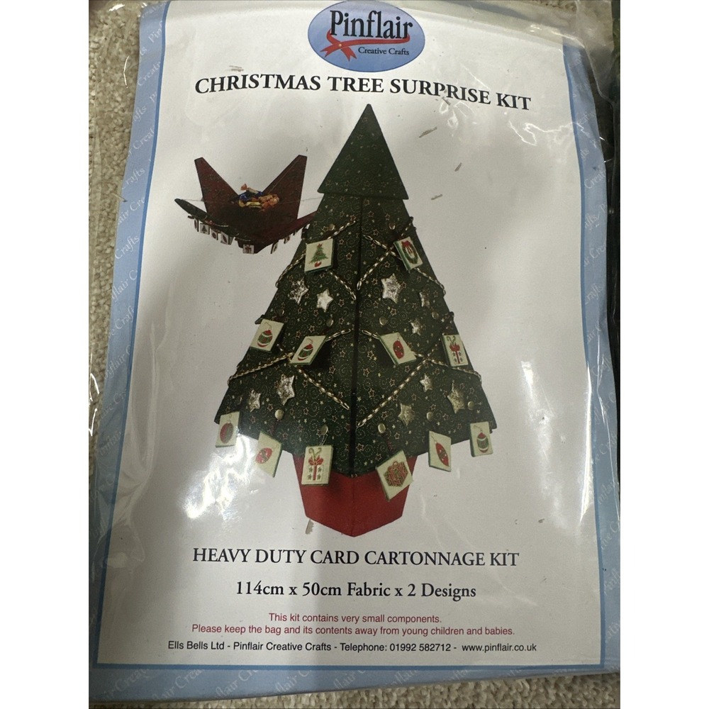Christmas Tree Surprise Kit Pin flair Cartonnage Heavy Duty Import From The UK